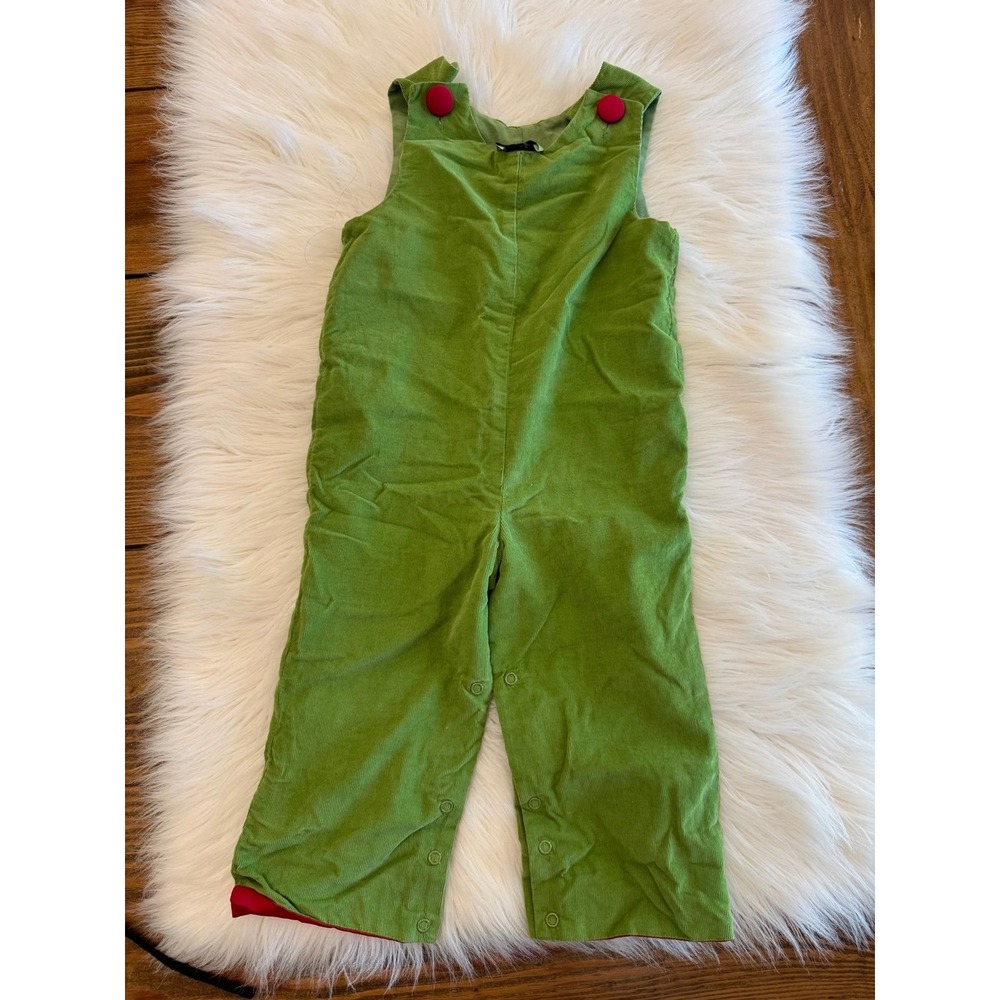 Stellybelly green and red cord overalls size‎ 12m